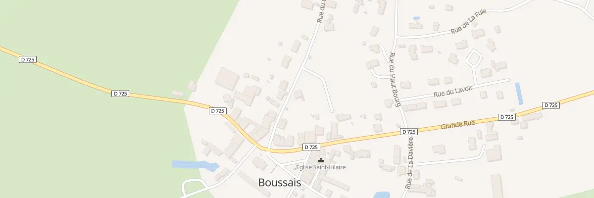 Plan du 6 Rue du Château à Boussais