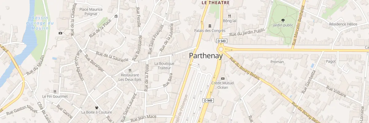 Plan du 69 Bd de la Meilleraye à Parthenay