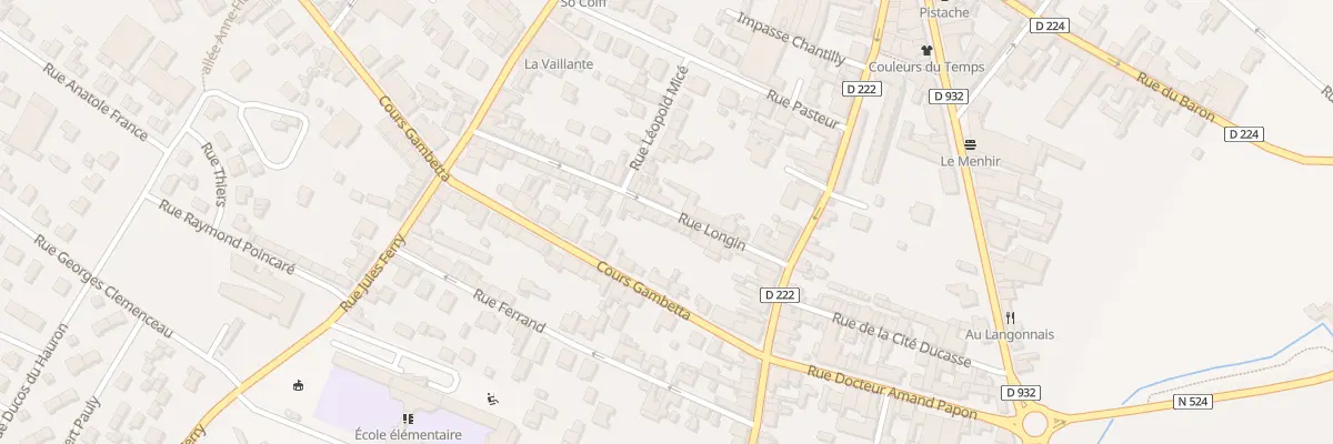 Plan du 37 Rue Longin à Langon