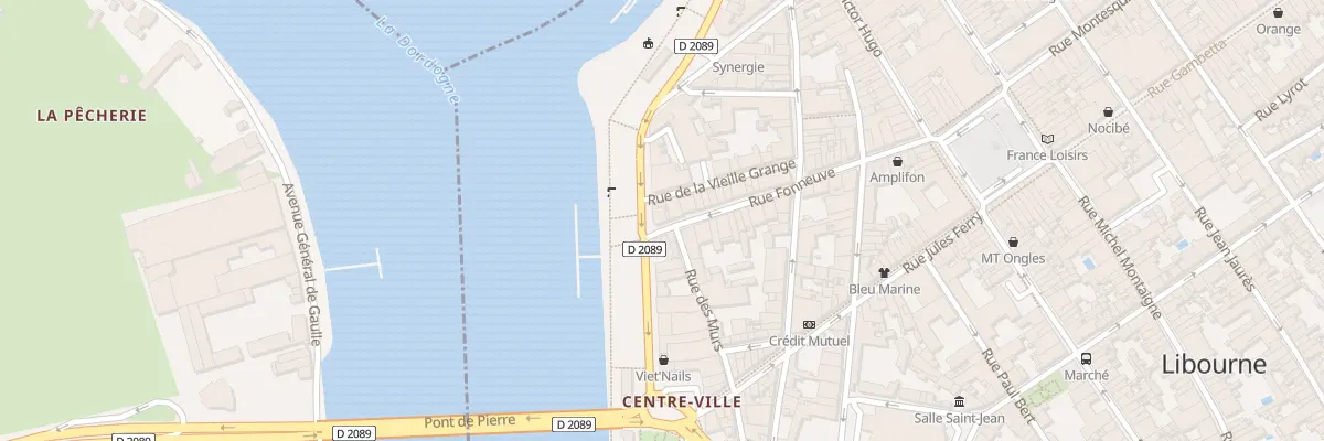 Plan du 3 Rue Fonneuve à Libourne