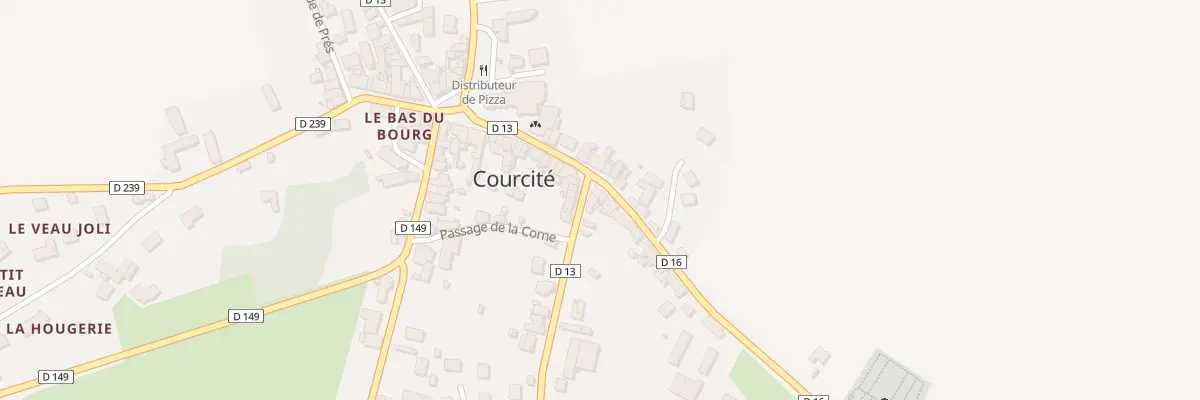 Plan du 1 Rue du Stade à Courcité