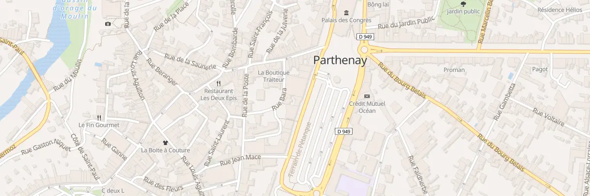 Plan du 63 Bd de la Meilleraye à Parthenay