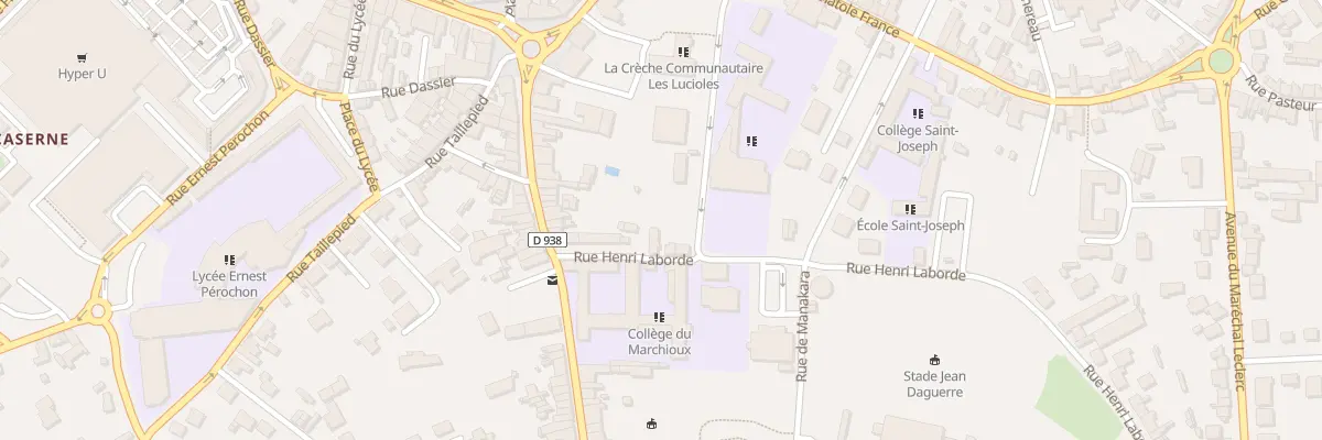 Plan du 20 Rue Henri Laborde à Parthenay