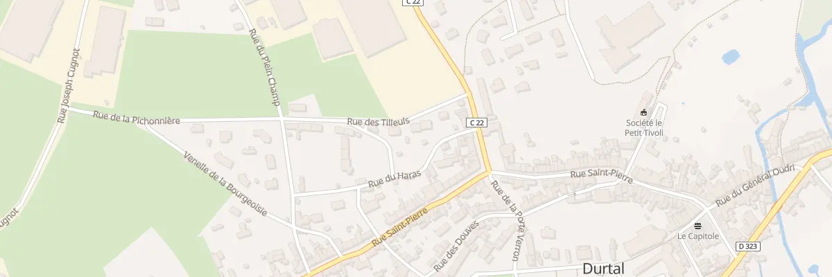 Plan du 5 All des Tilleuls à Durtal