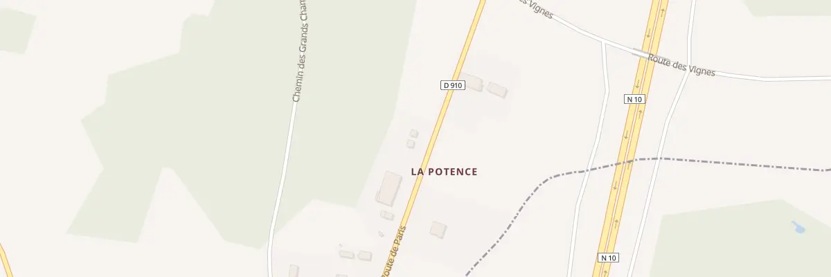 Plan du 5030 La Potence à Pouillac
