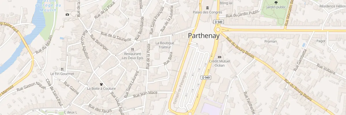 Plan du 11 Rue Bara à Parthenay