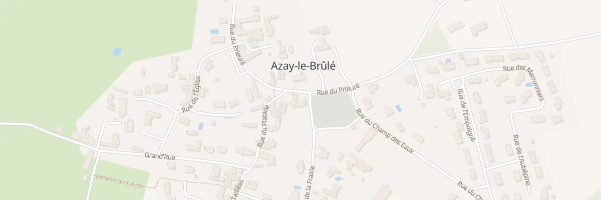 Plan du 2 Rue de la Frairie Le Bourg à Azay-le-Brûlé