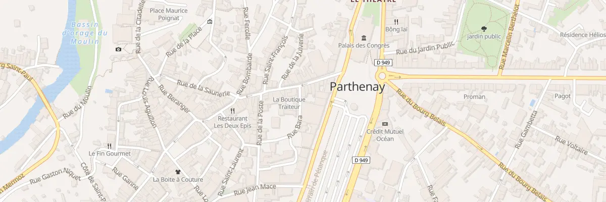 Plan du 5 Rue Bara à Parthenay