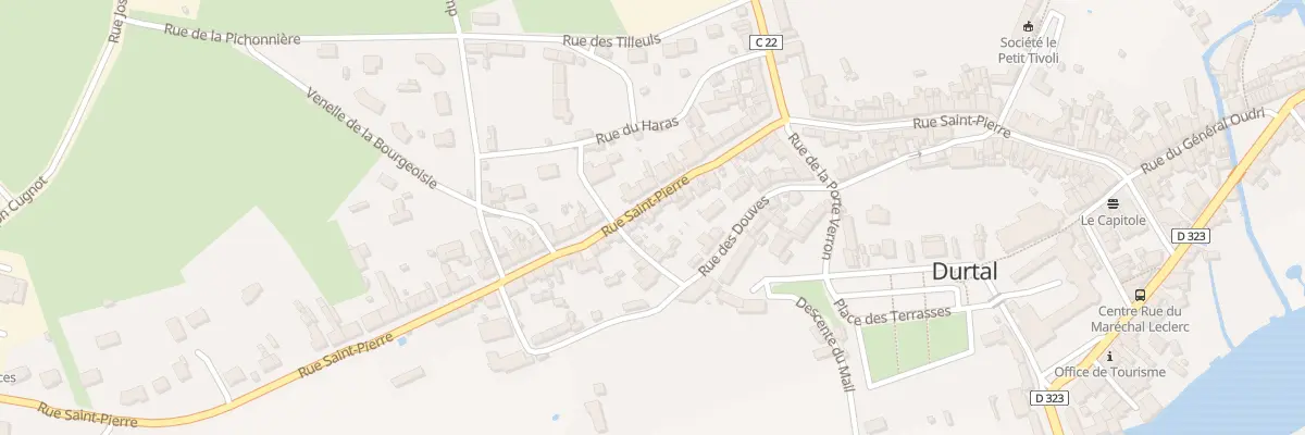 Plan du 75 Rue Saint-Pierre à Durtal