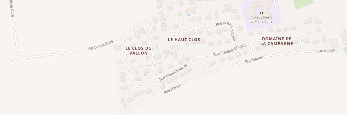 Plan du 31 Rue Frédéric Chopin à Potigny