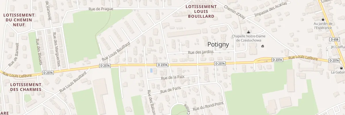 Plan du 64 Rue des Jardins à Potigny