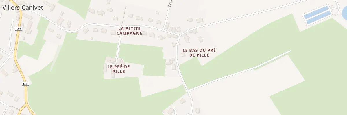 Plan du 32 Rue du Pré de Pille à Villers-Canivet