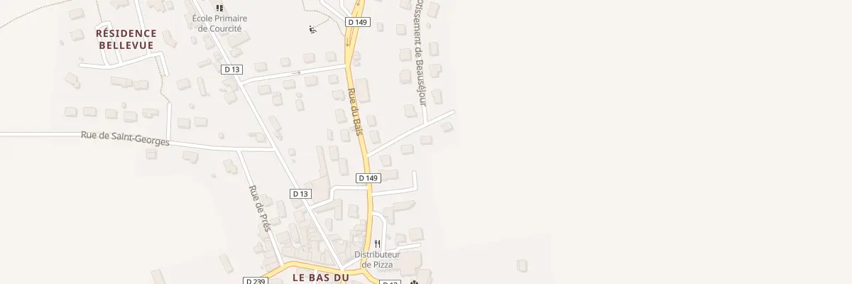 Plan du 4 Lot de Beausejour à Courcité