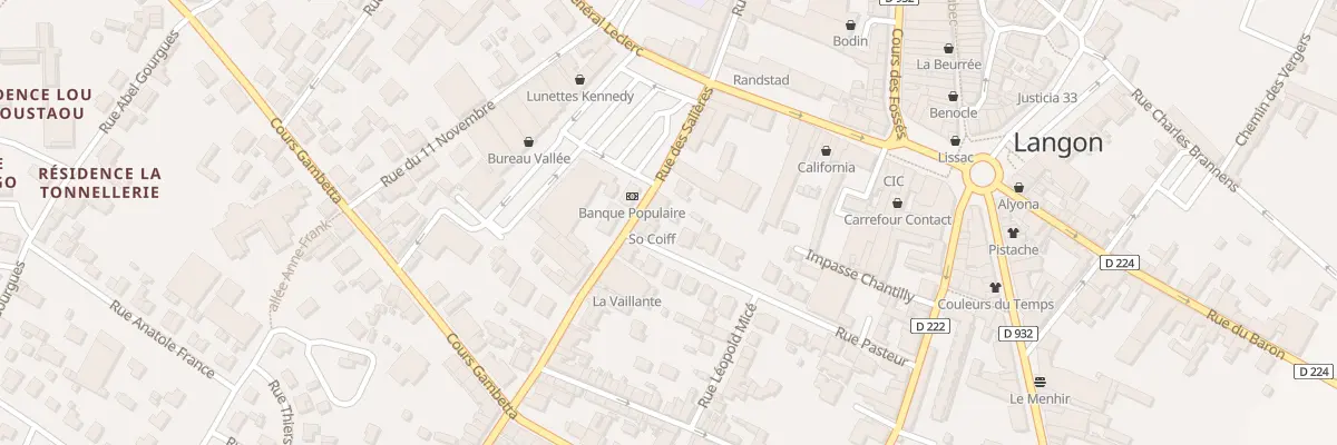 Plan du 4T Rue Pasteur à Langon