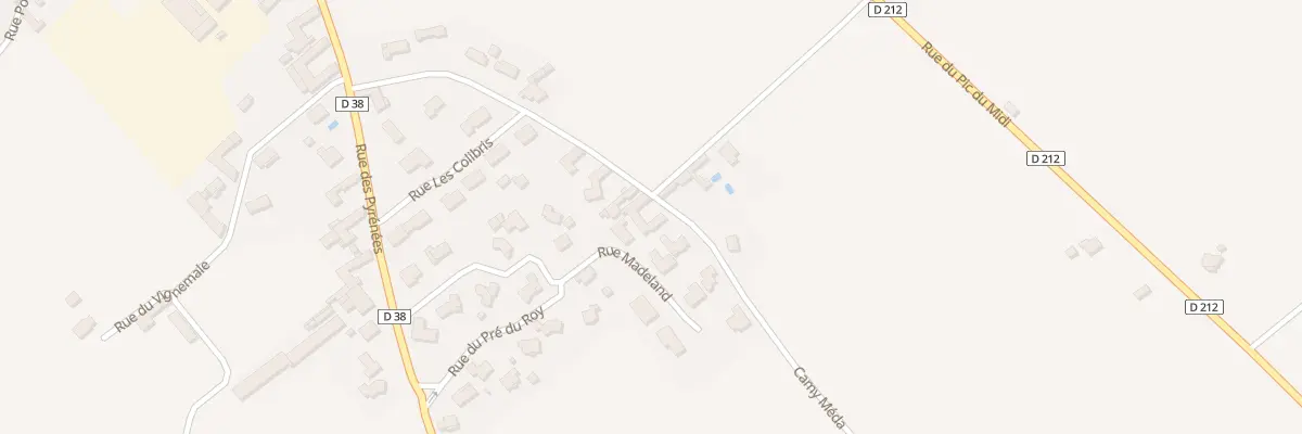 Plan du 12 Rue de la Plaine à Angaïs