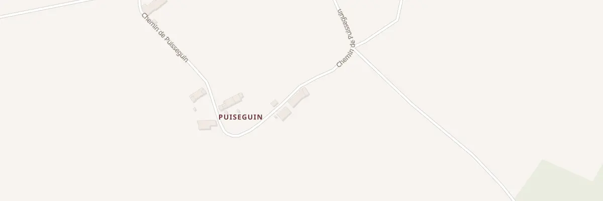Plan du 2 Che de Puisseguin à Targon