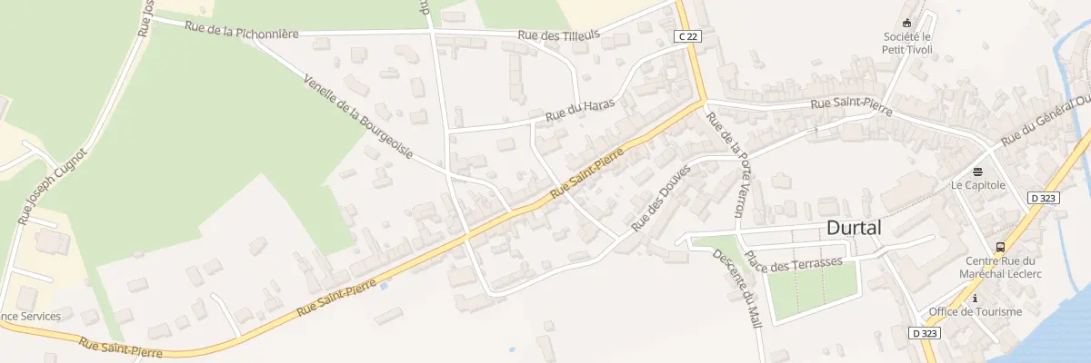 Plan du 92 Rue Saint-Pierre à Durtal