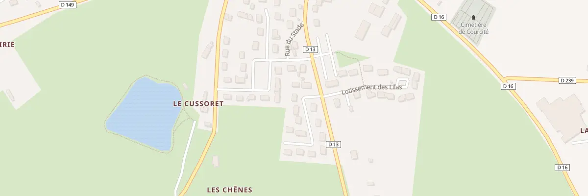 Plan du 32 Lotissement des Tilleuls à Courcité