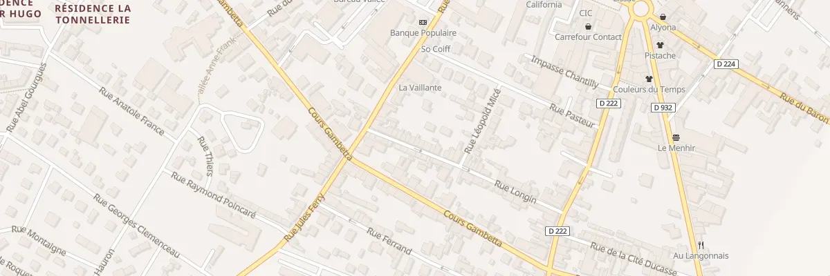 Plan du 14 Rue Longin à Langon