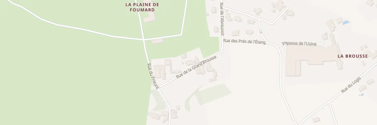 Plan du 9 Rue de la Grand Brousse Bourg à Azay-le-Brûlé