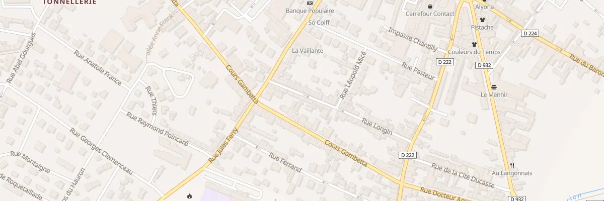 Plan du 15 Rue Longin à Langon