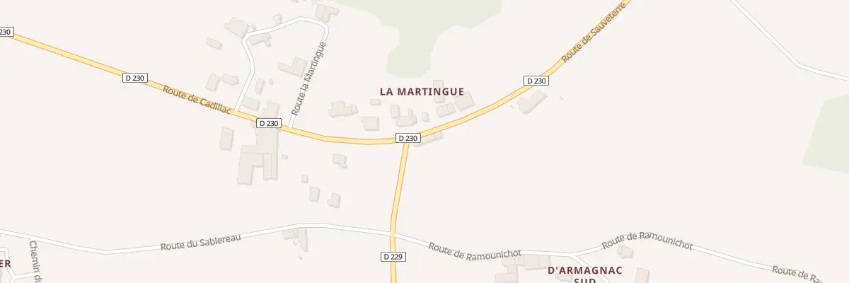 Plan du 38 Rte de Sauveterre à Monprimblanc