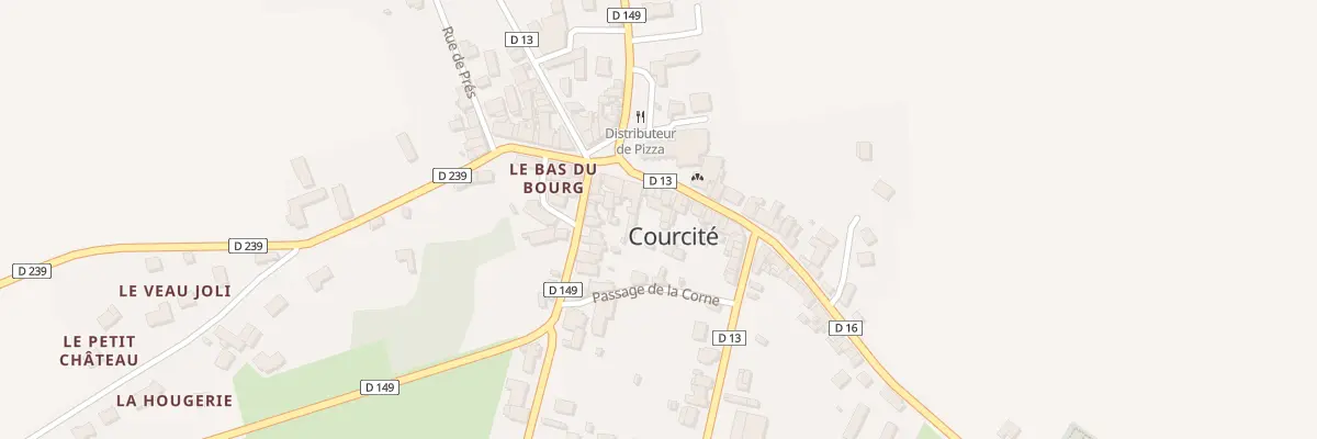 Plan du 7 Pl de l’Eglise à Courcité