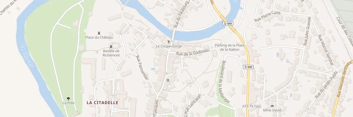 Plan du 29 Rue de Godineau à Parthenay