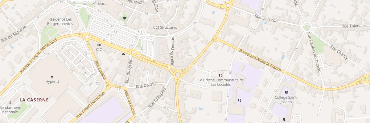 Plan du 1 Av Pierre Mendes-france à Parthenay