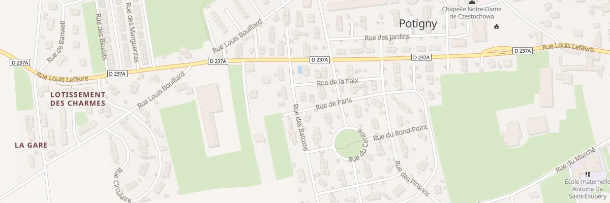 Plan du 201 Rue des Balcons à Potigny