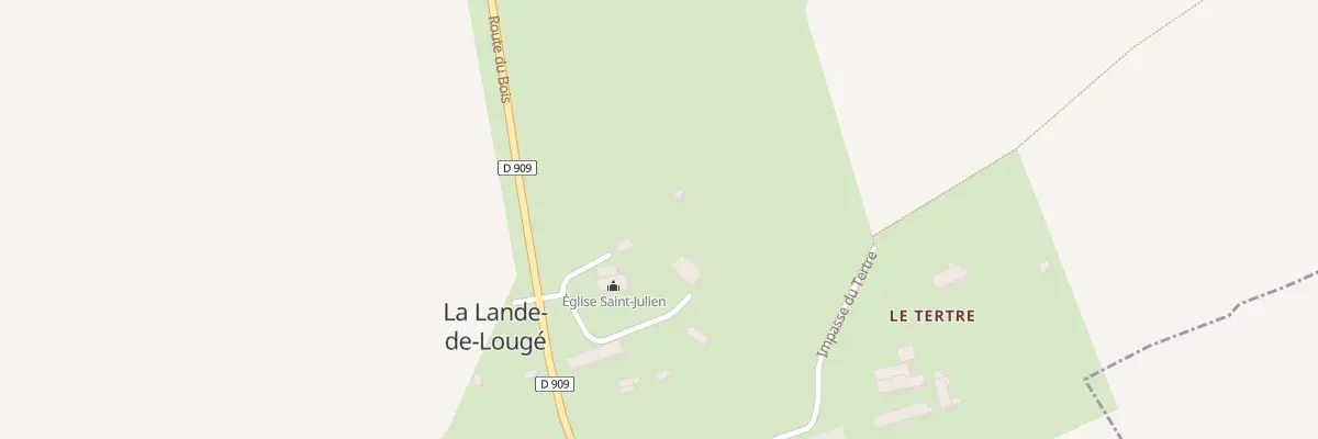 Plan du 29 La Lande à La Lande-de-Lougé