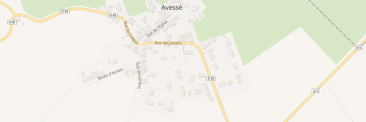 Plan du 3 Rue des Jardins à Avessé