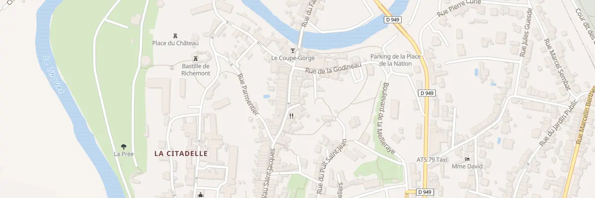 Plan du 21 Rue de la Vau Saint Jacques à Parthenay