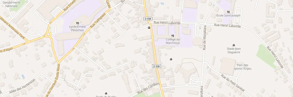 Plan du 54 Rue du Marchioux à Parthenay