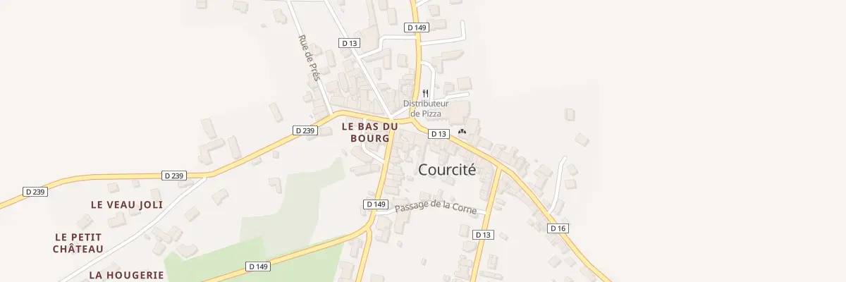 Plan du 8B Pl de l’Eglise à Courcité