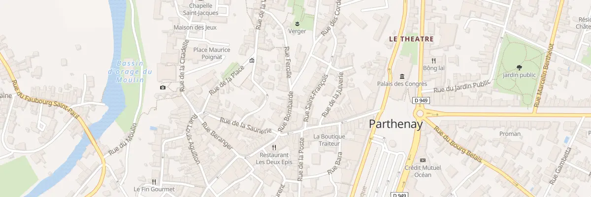 Plan du 16 Rue Bombarde à Parthenay