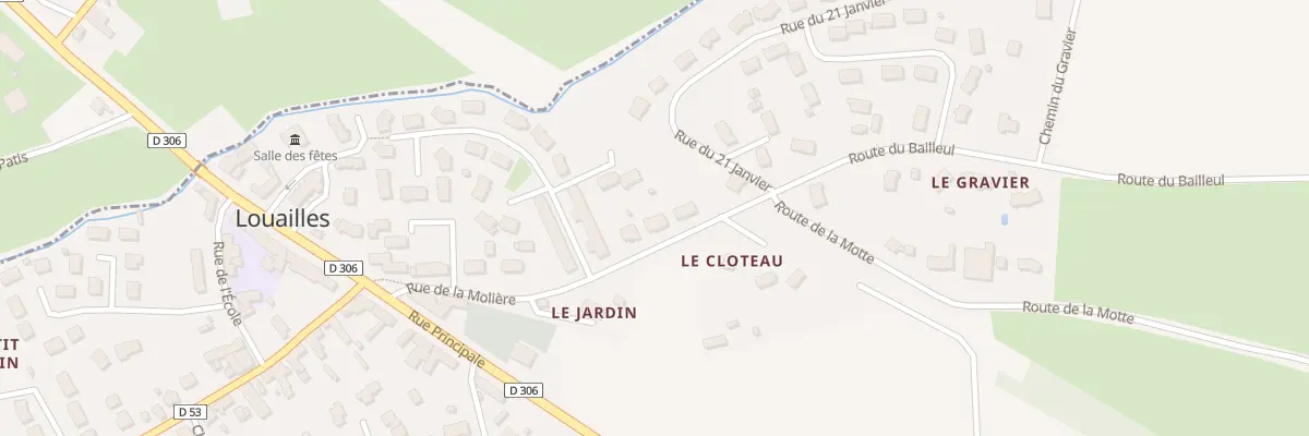 Plan du 11 Rue de la Moliere à Louailles