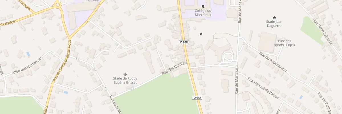 Plan du 86 Rue du Marchioux à Parthenay