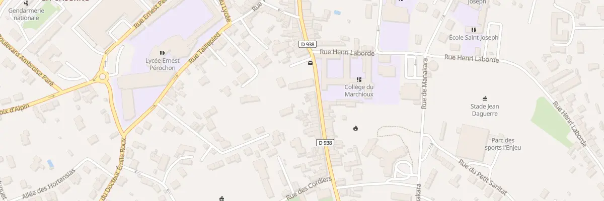 Plan du 50 Rue du Marchioux à Parthenay