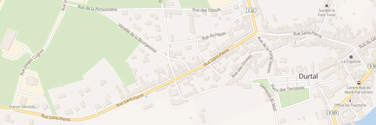 Plan du 100 Rue Saint-Pierre à Durtal