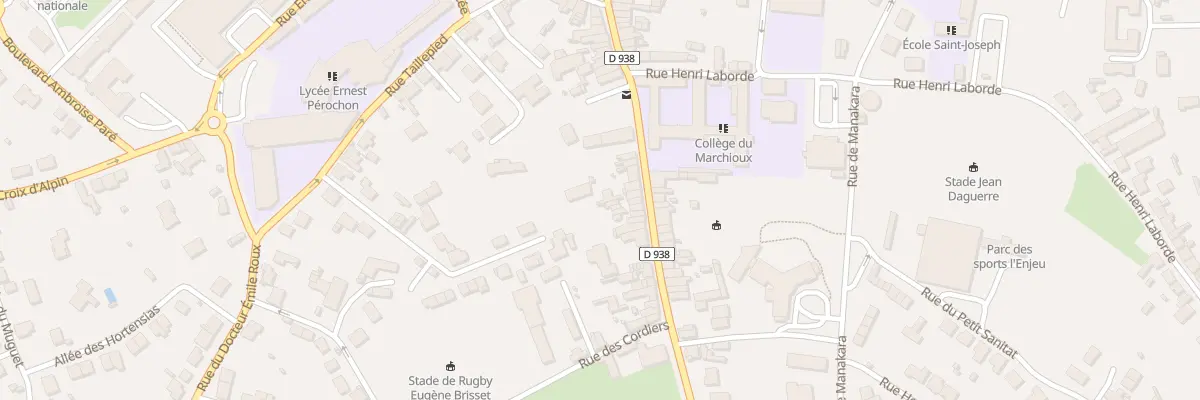 Plan du 56 Rue du Marchioux à Parthenay