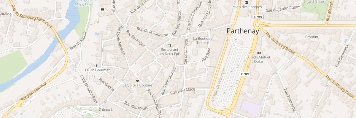 Plan du 6 Rue des Trois Rois à Parthenay