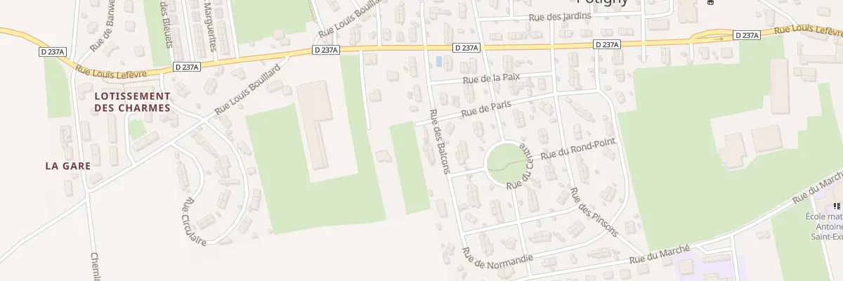 Plan du 204 Rue des Balcons à Potigny