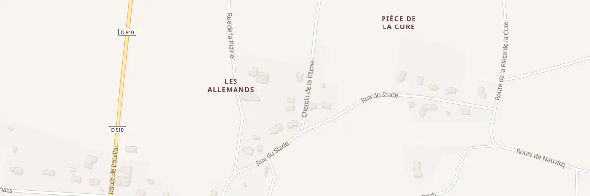 Plan du 1B Che de la Plume à Montlieu-la-Garde