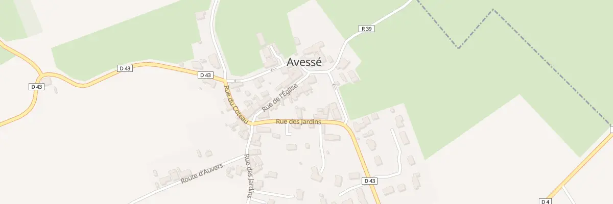 Plan du 5 Rue de L Eglise à Avessé