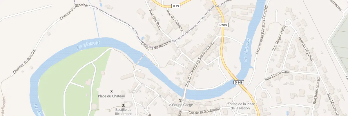 Plan du 11 Rue de la Calinauderie à Parthenay