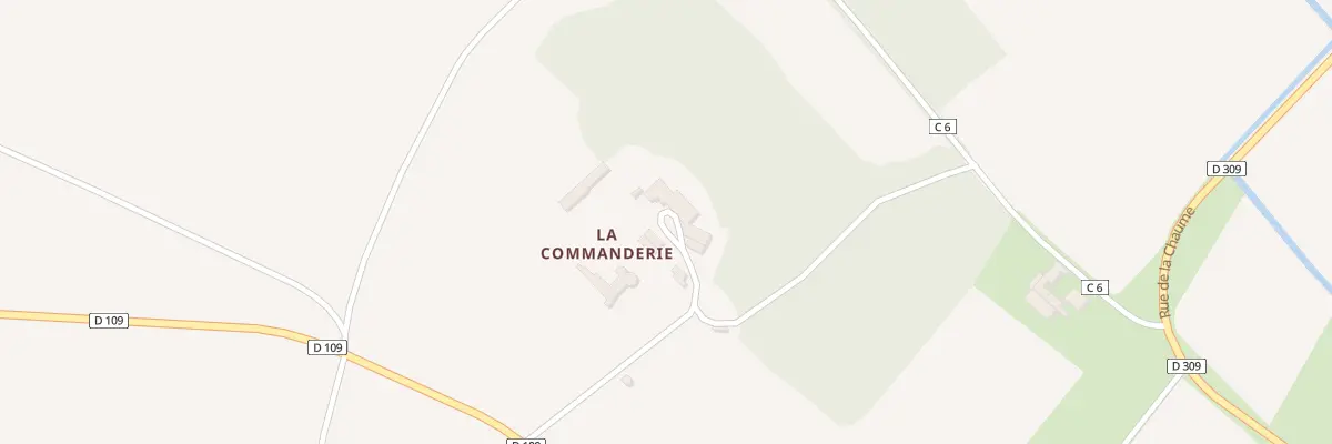 Plan du 2 La Commanderie à Ensigné