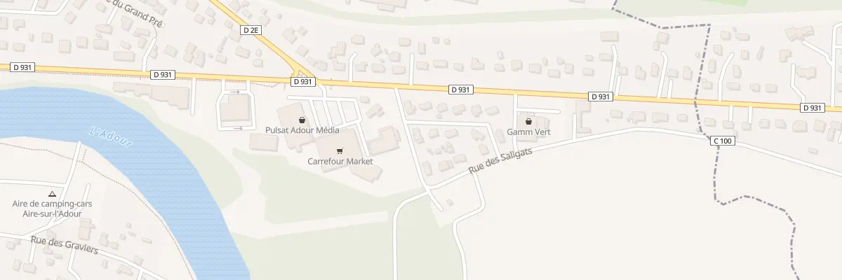 Plan du 3 Rue des Saligats à Aire-sur-l’Adour
