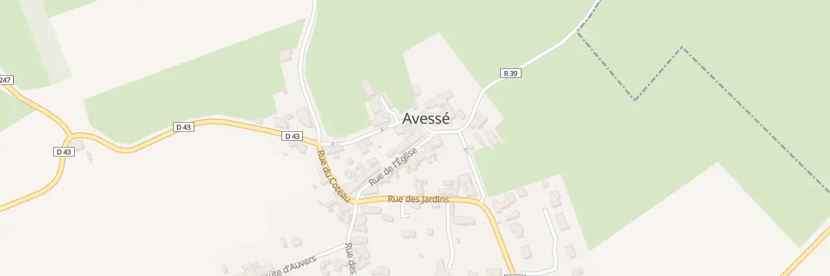 Plan du 2 Rue de L Eglise à Avessé