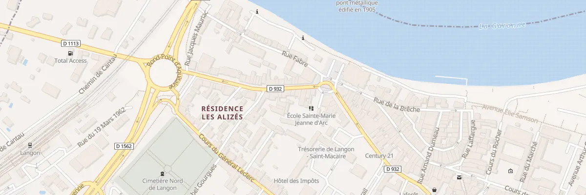 Plan du 16 Crs Sadi Carnot à Langon
